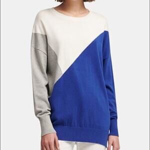 DKNY Colorblock Crewneck Sweater EUC NWT